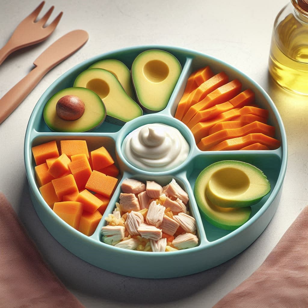 Renkli Mini Bebek Tabağı (Bento Stil)